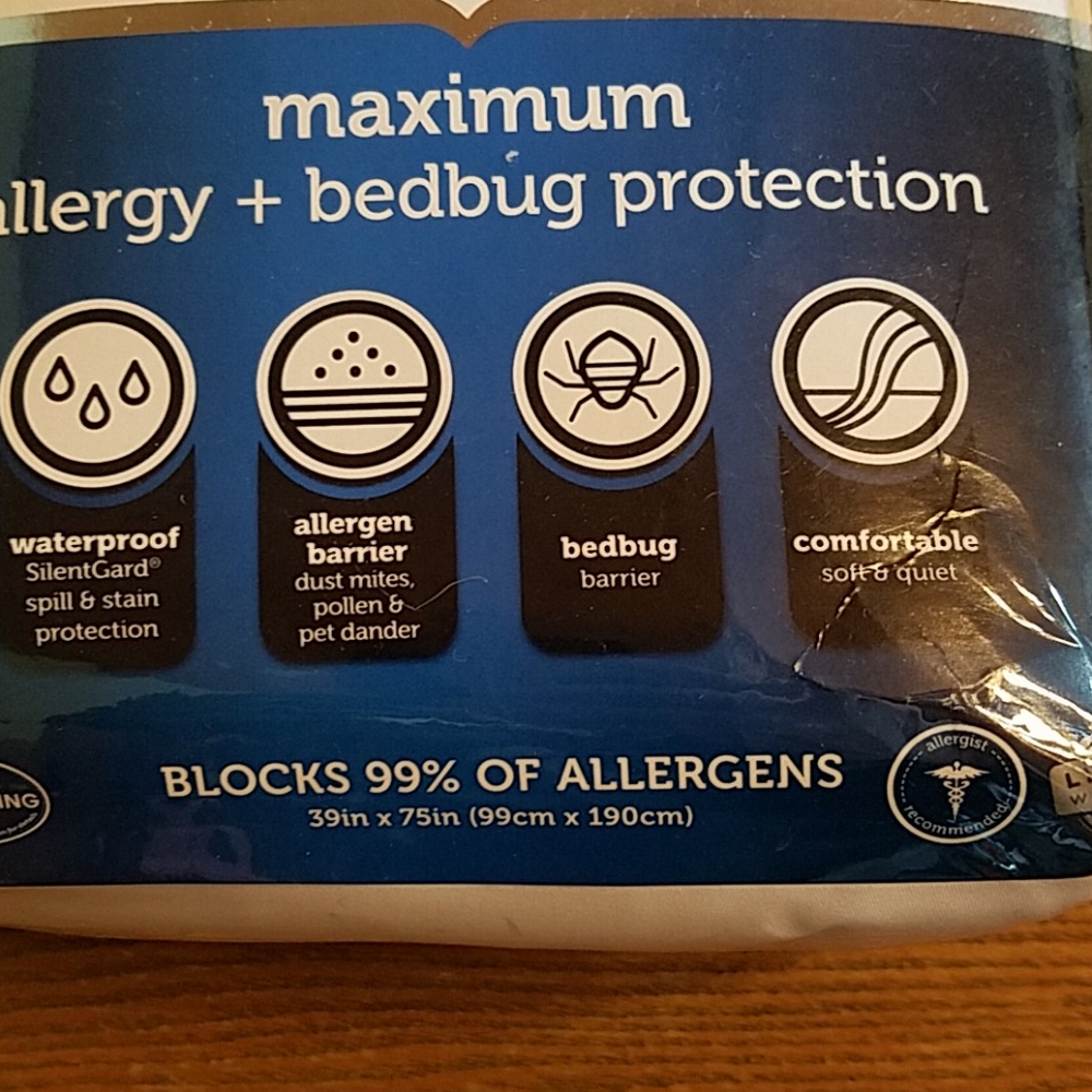 New Allerease Maximum Mattress Protector White - Picture 4 of 5